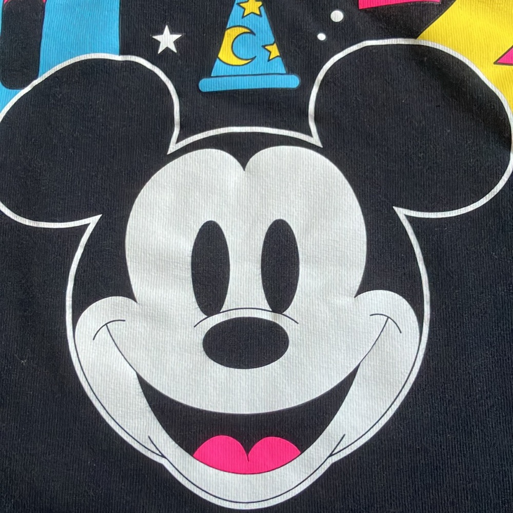 Disney World Mickey 2024 Hoodie L Colorful Black - Picture 2 of 9